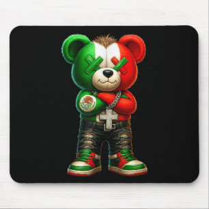 Tapis De Souris Art de l'ours de rue mexicain 
