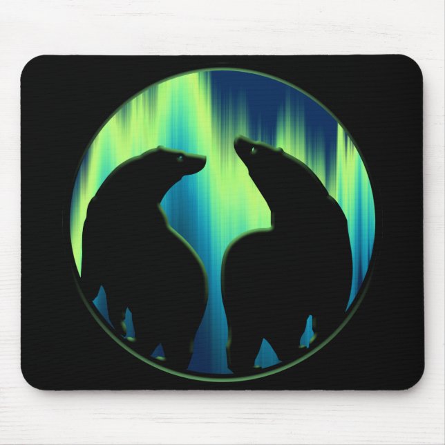 Tapis De Souris Art de l'ours tribal Mousepad Stylish Wildlife Mou (Devant)