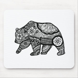 Tapis De Souris Art de mandala d'ours