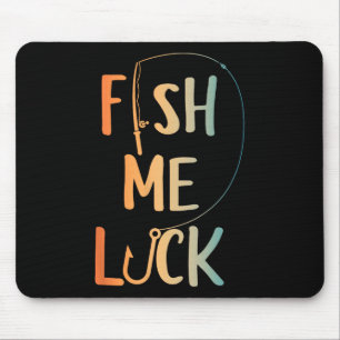 Tapis De Souris Art de pêche drôle pour hommes garçons enfants pêc
