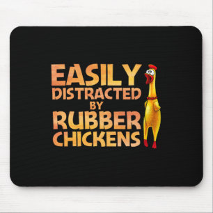 Tapis De Souris Art de poulet en caoutchouc drôle pour hommes femm