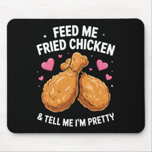 Tapis De Souris Art de poulet frit pour hommes femmes enfants nour