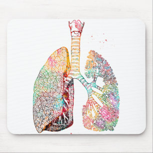 Tapis De Souris Art de poumons