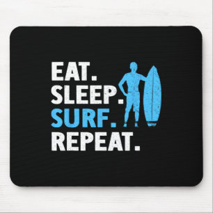 Tapis De Souris Art de surf pour hommes femmes amateur de surfboar