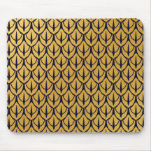 Art Deco Dragon Scales - Blue and Gold Scales