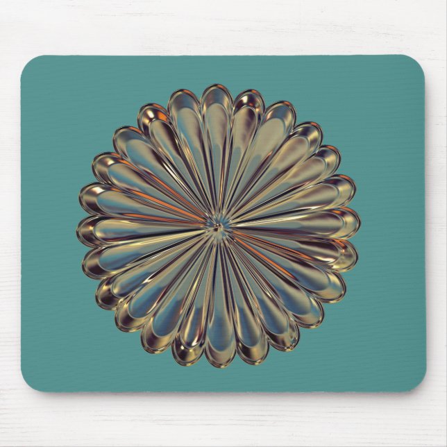 Tapis De Souris Art deco flower medallion mousepad (Devant)