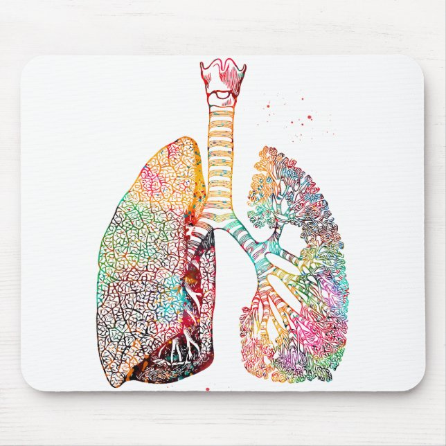 Tapis De Souris Art des poumons (Devant)