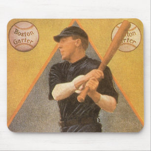 Tapis De Souris Art d'étiquette de produit vintage, Boston Garter 