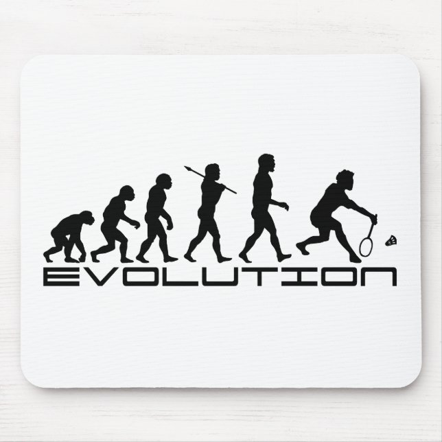 Tapis De Souris Art d'évolution de sport de raquette de joueur de (Devant)