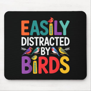 Tapis De Souris Art d'oiseau pour hommes femmes enfant observation