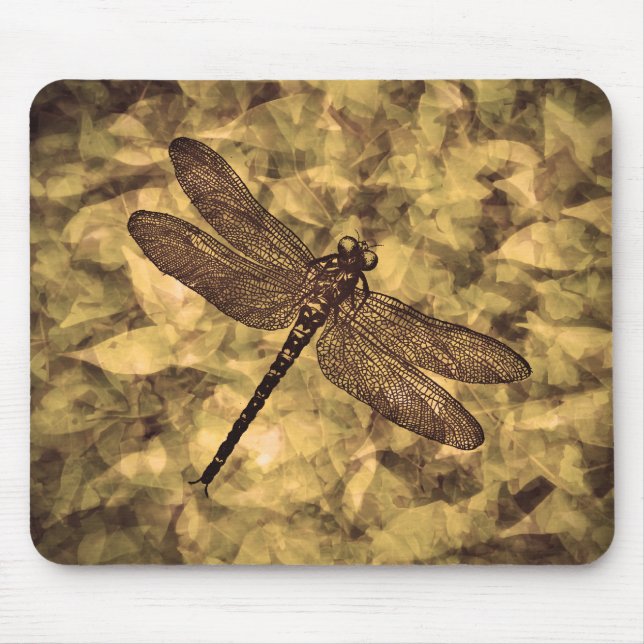 Tapis De Souris Art Dragonfly vintage (Devant)