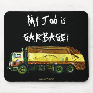 Tapis De Souris Art drôle Mousepad de CAMION À ORDURES