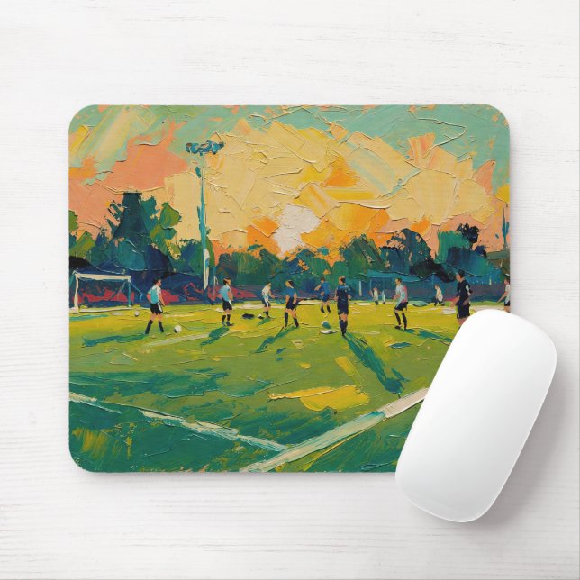 Tapis De Souris Art du football (#2) (Avec souris)
