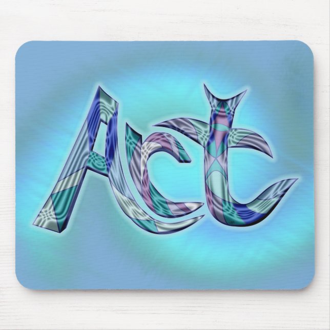 Tapis De Souris Art du mot (Devant)