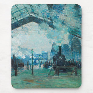 Tapis De Souris Art du voyage ferroviaire français de Claude Monet