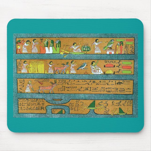 Tapis De Souris Art égyptien de mur (Devant)