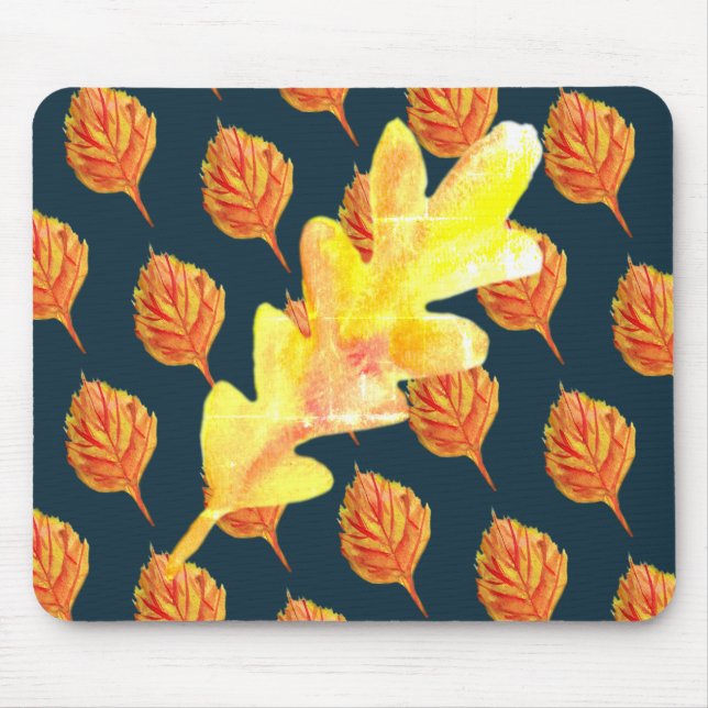 Tapis De Souris Art Fall Leaves (Devant)