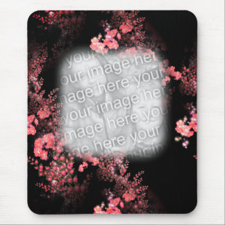 Tapis De Souris Art Floral Rose Votre Cadre Photo