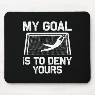 Tapis De Souris Art Gardien de But de Football Pour Hommes Femmes 