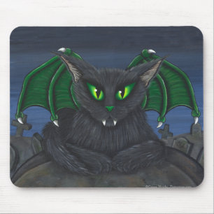 Tapis De Souris Art gothique Mousepad d'imaginaire de chat de