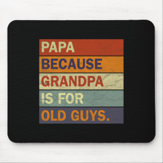 Tapis De Souris Art Grand-père Cool Pour Hommes Grand-père Papa Pa