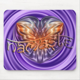 Tapis De Souris ART Heart NAMASTE tourbillon violet