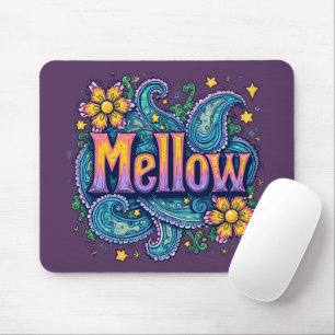 Tapis De Souris Art Hippie Rétro « Détendu » Psychedelique Groovy