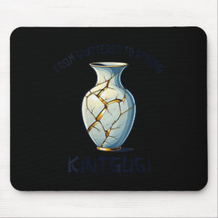 Tapis De Souris Art Japonais Imparfait Kintsugi Kintsukuroi Fémini