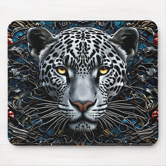 Tapis De Souris Art léopard (Devant)