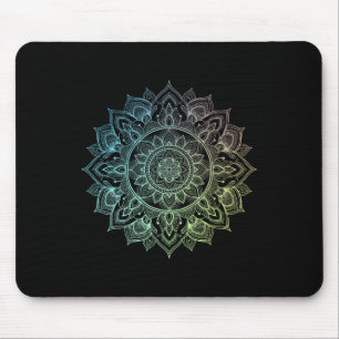 Tapis De Souris Art Mandala Lotus Zen Boho Bouddha Botanique Succu