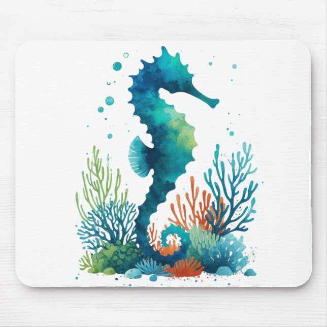 Tapis De Souris art marin/de plage/côtier hippique (Devant)