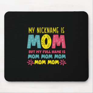 Tapis De Souris Art Mère Mon pseudo est l'anniversaire de maman