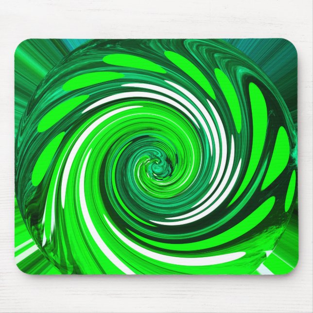 Tapis De Souris Art mixte vert (Devant)