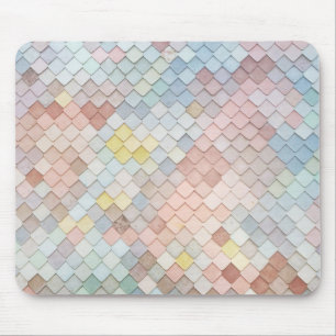 Tapis De Souris Art motif Cute Pastel Motif Design géométrique