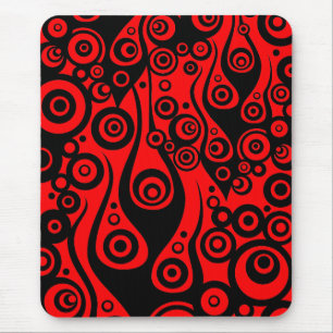 Tapis De Souris ART motif - flammes en cercle de tatouage   feu ro