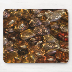 Tapis De Souris ART motif - Pierres de rivière d'or
