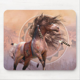 Tapis De Souris Art Mousepad de guerrier d'esprit