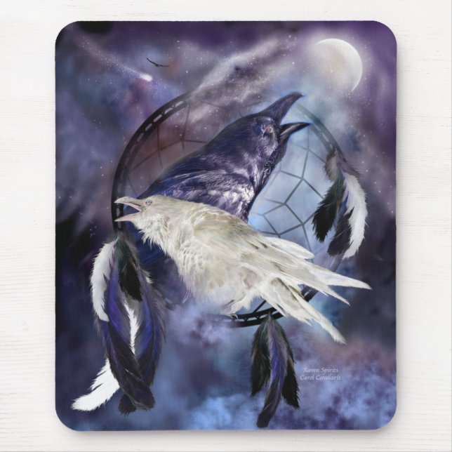 Tapis De Souris Art Mousepad de Ravens d'esprit (Devant)