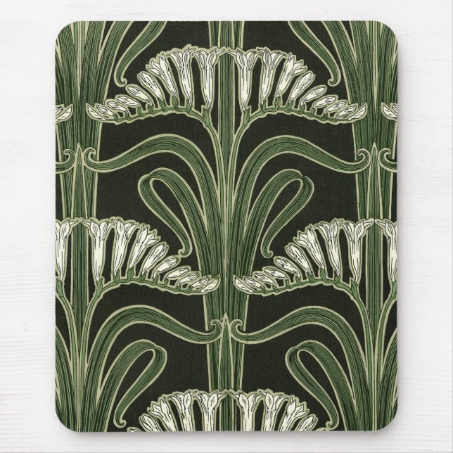 Tapis De Souris Art Nouveau Fleur Design - Mousepad (Devant)