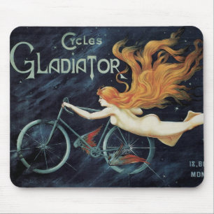 Tapis De Souris Art Nouveau Victorien vintage, Cycles Gladiator