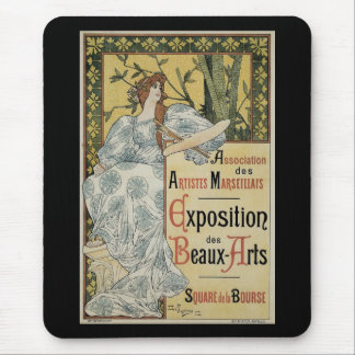 Tapis De Souris Art Nouveau vintage, Exposition des Beaux Arts