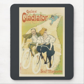 Tapis De Souris Art Nouveau vintage, Vélos Gladiateur Cycles