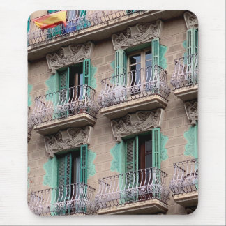 Tapis De Souris Art Nouveau Windows - Barcelone, Espagne