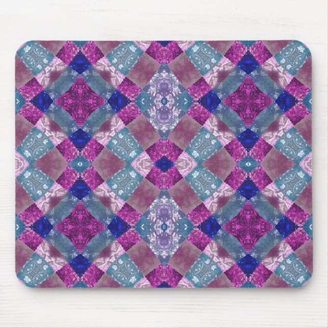 Tapis De Souris Art numérique Crazy Quilt Mousepad (Devant)