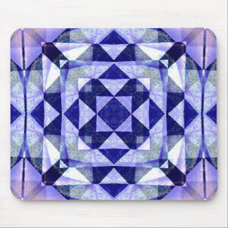 Tapis De Souris Art numérique de courtepointe bleue Mousepads Abst