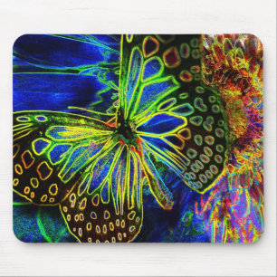 Tapis De Souris Art numérique Mousepad de papillon