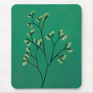 Tapis De Souris Art végétal minimaliste Plante vert