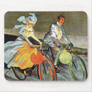 Tapis De Souris Art vintage de bicyclette de Peugeot de cycles