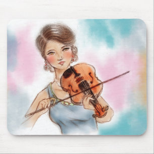 Tapis De Souris Art vintage original mousepad - Violon