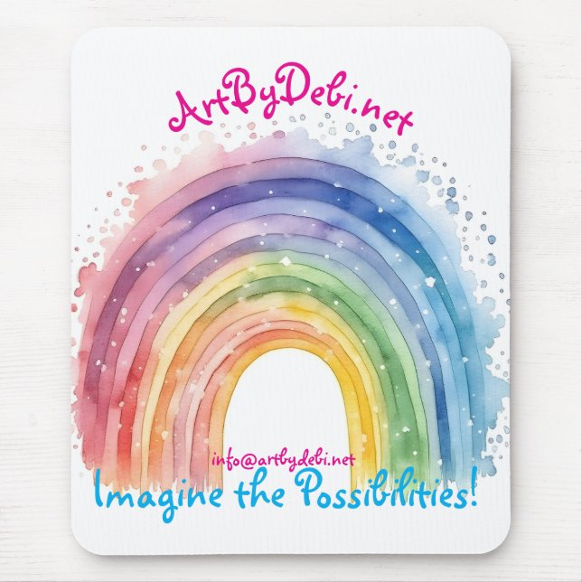 Tapis De Souris ArtbyDebi.net Rainbow (Devant)